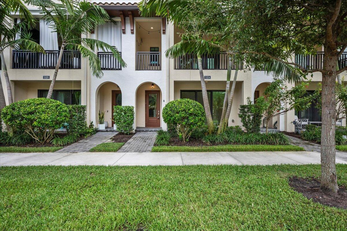 Welcome to 5324 Sagan Lane, a 3 story Spanish style townhome, in the highly desirable Alton community. This home has 3 bedrooms, plus a den, 3 and a half bathrooms, 2 car garage, ample storage and a large balcony. Special features include, GE appliances, gas range, Laminate wood floors and upgraded finishes in the bathrooms and closets. Fully equipped with impact windows and doors and a full home security system.Alton community features playgrounds, green spaces, dog parks, a resort style pool, tennis, pickle ball, gym, fitness center, clubhouse, restaurants, shopping and so much more. Easy access to the highways, beaches, and all that Palm Beach Gardens has to offer.