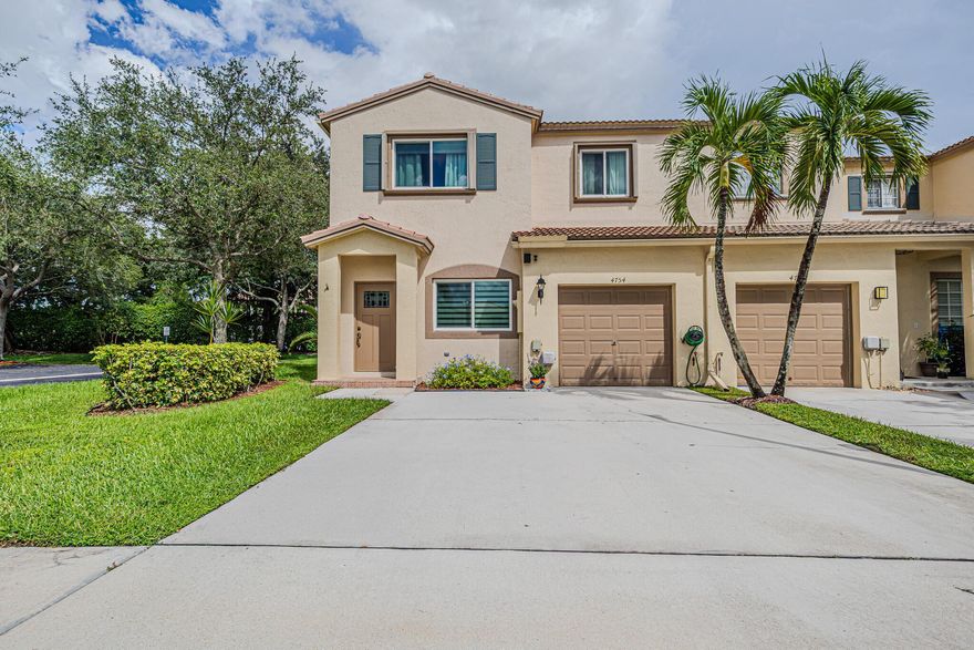 Welcome to this beautiful 4-bedroom, 2.5-bathroom townhome located in the heart of Coconut Creek-a true hidden gem offering style, comfort, and convenience! This home features a brand-new roof (2024), elegant porcelain tile on the first floor, laminate upstairs, upgraded bathtubs and wall tiles, impact front door and windows, accordion shutters throughout and a screened patio that provides a comfortable space to relax or entertain. The 1-car garage adds convenience and extra storage. AC/water heater are 8 years old. Property is located in a quiet neighborhood with affordable HOA and top-rated school zoning. Enjoy walking access to Winston Park Nature Trail and just 0.3 miles to The Promenade at Coconut Creek for shopping, dining, and recreation. Don't miss your opportunity--schedule today!