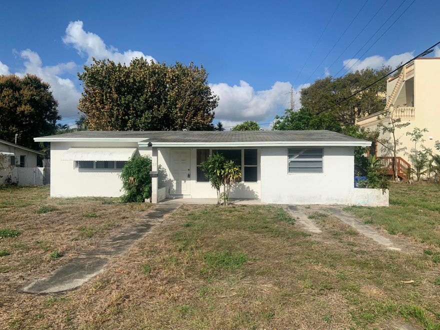 Historical Pompano Beach Redevelopment Area 3BR/1 Bath on 8648 Sq. ft. lot.  Tear down or renovate.  Prime property located 1 block off Atlantic Blvd. and minutes to up-in-coming Pompano Beach pier, beaches, upscale restaurants and hotels.  This is an excellent opportunity to build your dream home close to the beach.  Zoned TO-EOD (Pompano Beach is a zoning classification for the East Transit Oriented Corridor (ETOC), designed to foster high-density, mixed-use, pedestrian-friendly development. It promotes urban, walkable, and transit-friendly areas).  No HOA.  ALL OFFERS MUST BE ACCOMPANIED BY PROOF OF FUNDS OR PREAPPROVAL.