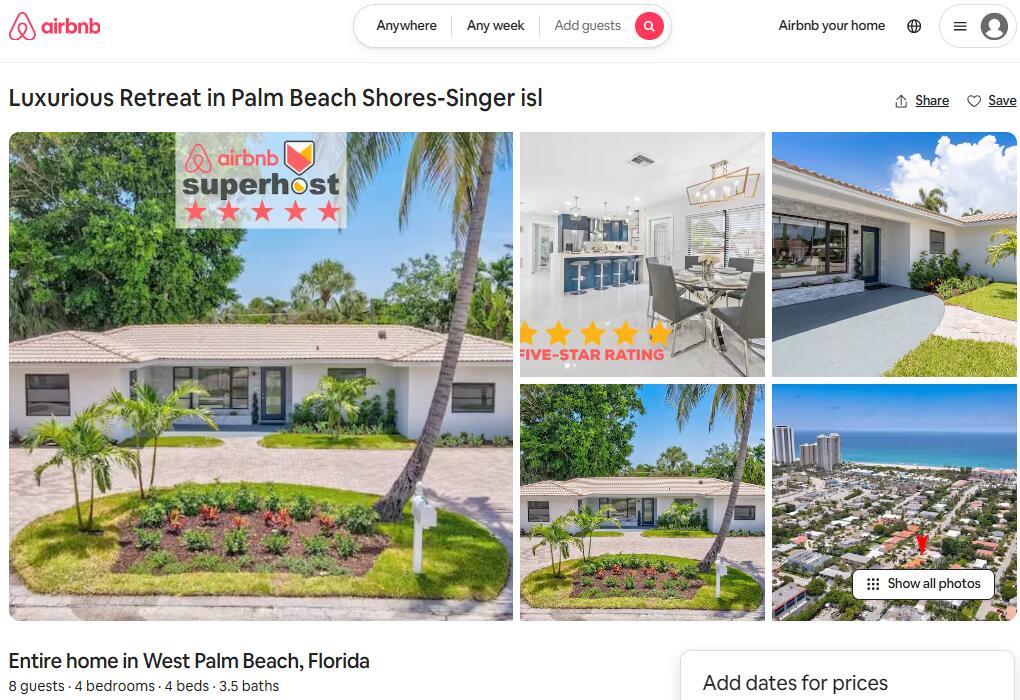 LUXURY 4 BED/3.5 BATH HOME. SHOWCASING ELEGANT FINISHES! ''MAGNIFICENT PALM BEACH SHORES VACATION HOME'' OR THE ''PERFECT AIRBNB!'' SOLD FULLY FIRNUSHED, THIS HOME FEATURES ALL NEW ELECTRICAL, PLUMBING, HVAC SYSTEM AND DUCTWORK). ALL NEW FLOORING, BATHROOMS, INTERIOR DOORS, FINISHES. HURRICANE IMPACT WINDOWS 2025. UPGRADED APPLIANCES, OVEN, REFRIGERATOR, AND MICROWAVE DRAWER AND A BUILT IN FIREPLACE. THIS BEAUTIFUL HOME HAS AN OPEN FLOOR PLAN ALONG WITH AN OUTDOOR PAVED DECK AND LUSH LANDSCAPPING. THE LIVING SPACES ARE DESIGNED FOR BOTH RELAXATION AND ENTERTAINING. Exceptional location, walking distance to the beach, sailfish marina, shops and restaurants. Appraisal available upon request.