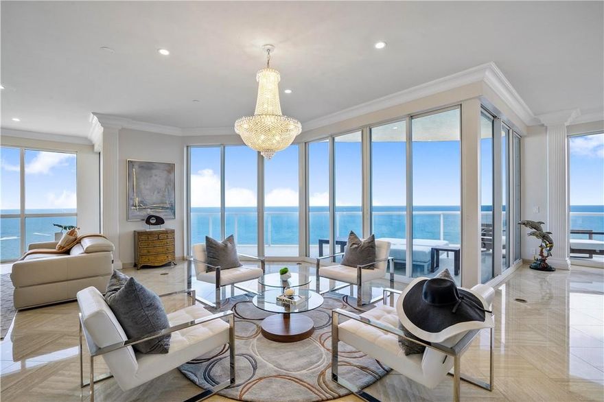 ONE OF A KIND TOP FLOOR PENTHOUSE RESIDENCE COMPLETELY REMODELED WITH UPDATED KITCHEN, BATHROOMS & MORE!! THIS EXCLUSIVE PH RESIDENCE OFFERS PANORAMIC OCEAN VIEWS FROM EVERY ROOM! HIGH CEILINGS ALLOW DRAMATIC OCEAN VIEWS FROM THE MOMENT YOU STEP IN FROM THE PRIVATE FOYER ENTRANCE. TOP FLOOR PENTHOUSE RESIDENCE IS SURROUNDED IN ALL GLASS & ELEGANTLY DECORATED WITH ALL CUSTOM FINISHES. LOCATED AT L'HERMITAGE TOWER TWO RIGHT ON THE SAND OF FORT LAUDERDALE BEACH OFFERING RESORT-LIKE AMENITIES. UNIT INCLUDES 2 PREMIUM ASSIGNED PARKING SPACES AND IS PRICED TO SELL!