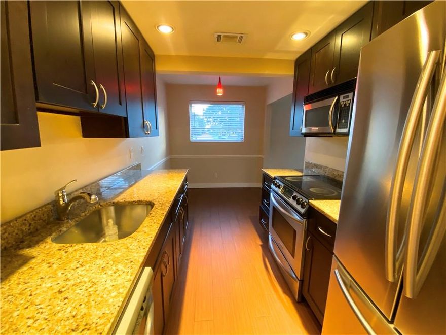 REMODELED- ADORABLE FIRST FLOOR UNIT IN QUIET WATERFRONT COMPLEX ON CUL DE SAC.COMPLEX AND UNIT ARE WELL MAINTAINED. GREAT LOCATION ON CANAL IN THEPRESTIGIOUS "LANDINGS" NEIGHBORHOOD. QUIET AND SAFE. WATER, SEWER, TRASH INCLUDED. LAUNDRYON PREMISES. NO SMOKERS PLEASE.  Dockage avail-- 2 fixed bridges 7' clearance -- see broker remarks.