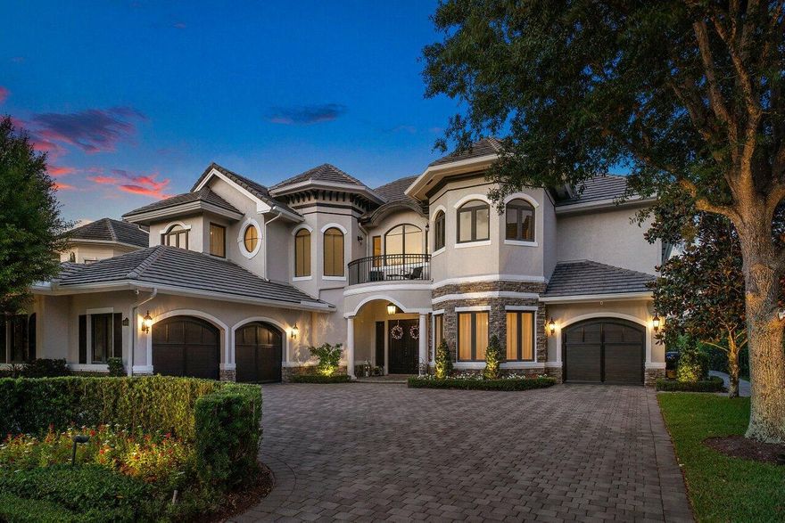 Spectacular - 1/2 Acre-Waterfront Estate Home in the Prestigious Community of Equus! 6,594 Total Sq ft,/6 BR Home with almost every imaginable amenity! Volume Ceilings, Elevator, Gas Fireplace, Chef's Dream Kitchen with Quartz Countertops, Home Theater, Built-ins, Designer Millwork, Custom Closets, Expanded Patio with Summer Kitchen, Custom/Heated Swimming Pool with synthetic grass deck area, Impact Windows, Nat Gas Generator, Complete Home Automation with Control4 and so much more! Interior lot is tranquil and allows for endless outdoor entertainment. This is truly a Must See and will impress even the most discerning buyers. Equus has a 7,000 Clubhouse with Athletic Center, 2 Har-Tru Tennis Courts, Tot Lot, Billiard Room, Party Room, Swimming Pool, Hot Tub, Fire Pit & BBQ Grill.