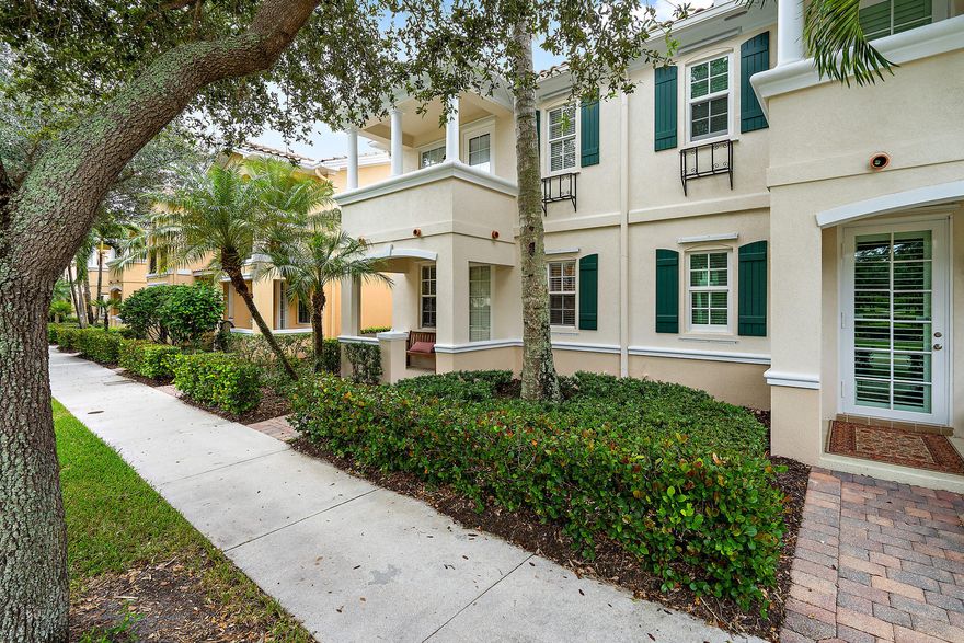 THE ONLY 4-BEDROOM TOWNHOUSE CURRENTLY AVAILABLE IN ABACOA!! You Will Love Living in This Family and Pet-Friendly Neighborhood! Meticulously Maintained and Cared for & Move-In Ready! Walk to the Community Pool, Park, Clubhouse, and Nearby ''A'' Rated Schools. This 4-Bedroom, 3 Full Bathroom Townhouse is a Rare Beauty! BONUS FEATURE: 1 Bedroom on the Ground Floor w/ A FULL BATHROOM and SEPARATE ENTRANCE!! Perfect for Extended Stay Guests, In-Law Suite, Nanny- or Use as a Flex Space for a Den/Office/Playroom. Large Screened in Patio Perfect for BBQ and Entertaining; Separate 2 Car Garage, Plantation Shutters, Central Vacuum System and Wired for Whole House Generator.  Engineered Hardwood Flooring, Extra Storage Space Throughout the Home. Don't Miss it- Won't Last!