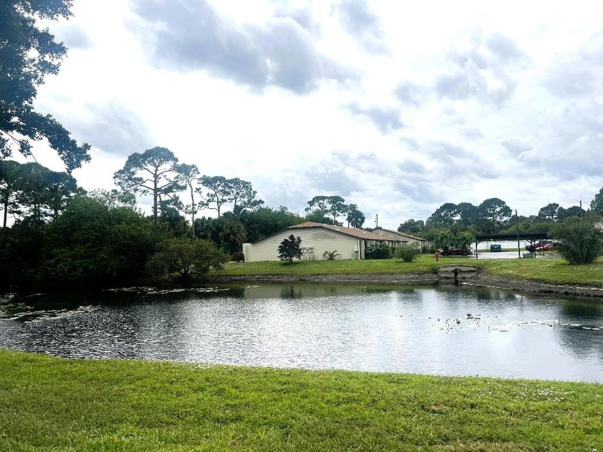 Located in a highly desirable community, this bright and inviting condo showcases stylish updates and effortless Florida living. Brand-new flooring flows throughout the spacious one-bedroom layout, complemented by a convenient half bath for guests.  The open-concept living and dining area is filled with abundant natural light and offers tranquil pond views, creating a serene backdrop perfect for both relaxing and entertaining.  Enjoy a low-maintenance lifestyle with access to nearby amenities, all within a non-age-restricted community—offering flexibility for a variety of buyers. Move-in ready, this charming residence is ideal for year-round living, a seasonal getaway, or an investment opportunity.