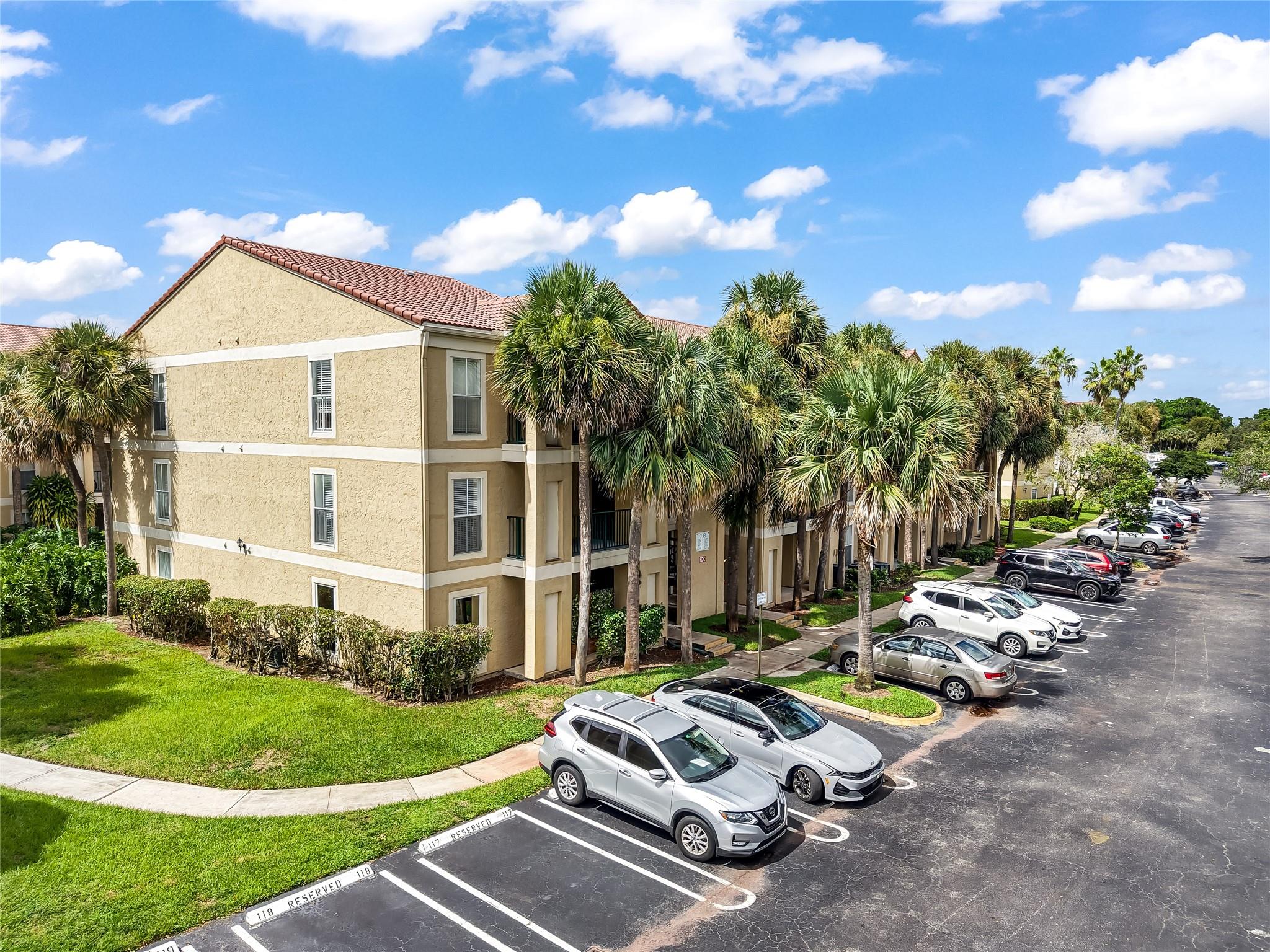 Conveniently on the 1st floor, this light & bright CORNER 1-bedroom, 1-bath condo offers comfort & style! Enjoy a spacious open living area, updated kitchen, ample counter space, SS Appliances, pantry, large bedroom with walk-in closet, and a private patio perfect for morning coffee or evening relaxation. Features include IMPACT WINDOWS & DOORS, A/C 2021, Water Heater 2017, FULL Washer/Dryer in unit, & extra storage on the patio. The community offers resort-style amenities including sparkling pool, clubhouse, fitness center & sidewalks for leisurely strolls. Well-maintained, pet-friendly community with 1 assigned parking space, room for 2 cars + guest parking! Home is ideally located near shopping, dining, parks, & major highways. A fantastic opportunity for first-time buyers or investors!