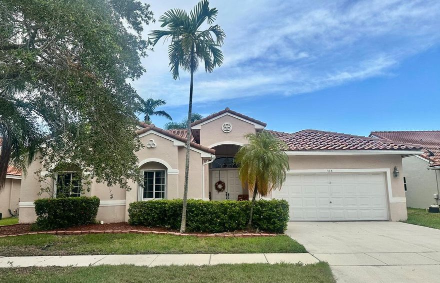 Nestled in the heart of Pembroke Pines, this stunning one-story home offers comfort and security. Boasting 4 bedrooms and 2.5 baths, this spacious residence is designed for living and relaxation. Split Bedroom Plan, Huge Main Bedroom with bay windows over looking pool area, Gorgeous Wood Kitchen Cabinets with upgraded granite countertops. Enjoy your own private pool and covered patio area all in a fenced in yard for those family get-togethers. Accordion Shutters for peace of mind, easy-to-use storm protection, 24-Hour Gated Security Community. Dont' miss this opportunity to live the dream! :Use Show Assist