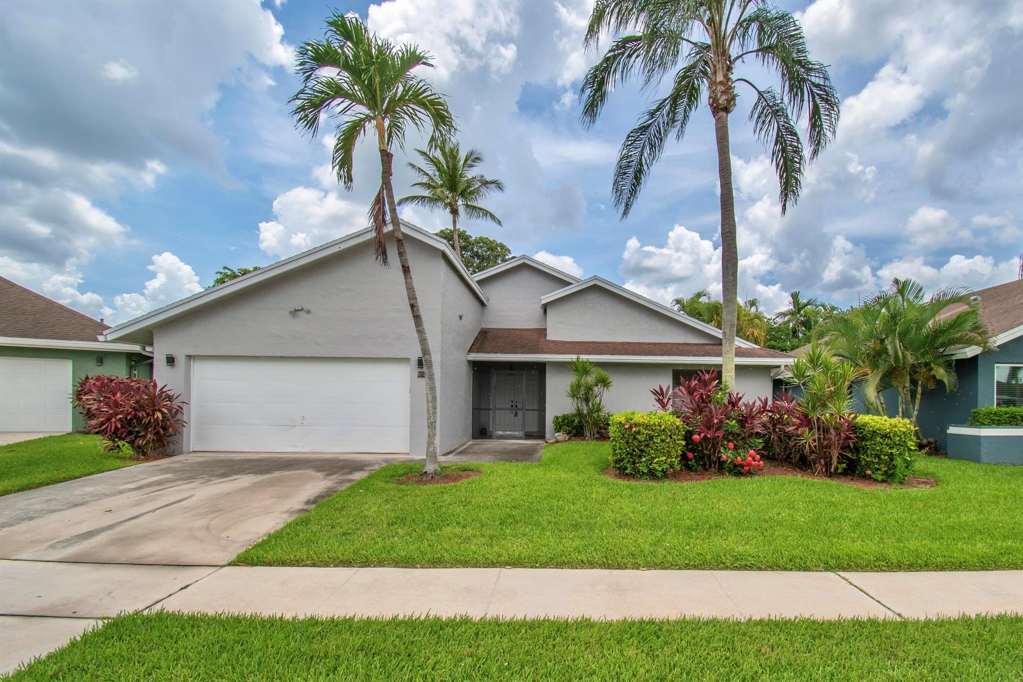 RARE Opportunity in Montoya Estates West!This is your chance to own the most reasonably priced single-family home on Montoya Circle--located in one of the most desirable communities in Boca Raton. Nestled in the heart of Montoya Estates West, this rarely available 2 bed, 2 bath, 2-car garage home sits just steps from houses of worship and within an A+ rated public school district.Bring your vision! This home is a blank canvas with incredible potential. With vaulted ceilings and a spacious layout, it can easily be transformed into a 4 or even 5-bedroom residence. Whether you're looking to renovate to your exact tastes or invest in a prime location, this property offers endless possibilities.Enjoy a private yard, perfect for relaxation or entertaining. Montoya Estates featur