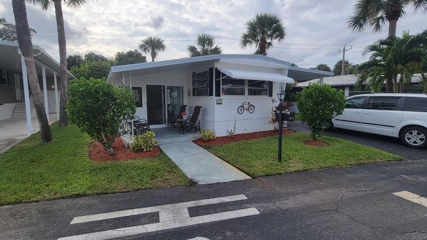 Charming 2-bedroom, 1-bathroom home sold fully furnished, as-is. A great opportunity to own a residence in Florida with a low investment. Located in a beautiful and very quiet community, this home offers a peaceful lifestyle while being conveniently close to all services, shopping, and amenities. Information and measurements are approximate and deemed reliable but subject to errors, omissions or changes without notice. Seller & listing brokerage are not liable if they are not accurate.  Mobile Home Dealer & Broker: N239-207-62-800-0