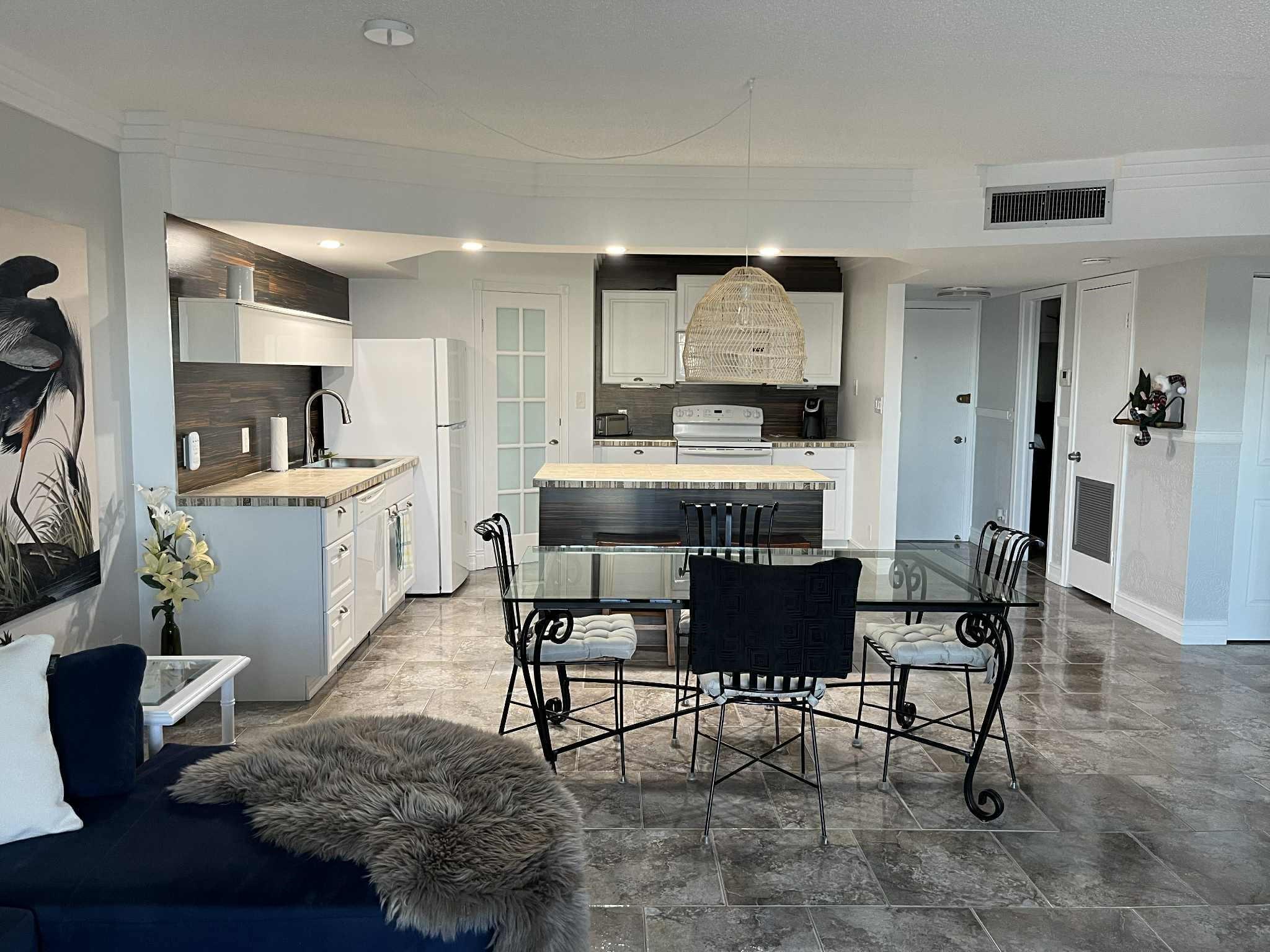 Welcome to your beautifully renovated 1 bedroom, 1.5 bathroom home at 55+ Castle Gardens. This unit boasts top-tier upgrades, including a large farmhouse sink and a bright, open-concept kitchen with a generous island. The modernized bedroom also compliments the contemporary furnishings throughout, creating a fresh, inviting feel. AC 2025. This airy home blends comfort and style, perfect for enjoying all that Castle Gardens has to offer. Schedule a tour today and make this home your own.