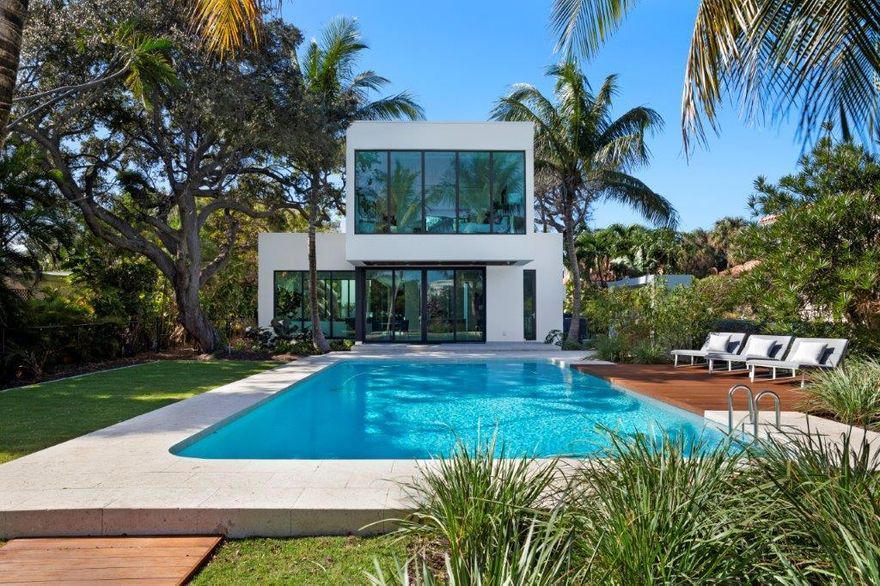 Nestled on a verdant waterfront 1/2-acre+ lot on serene Hypoluxo Island, this ultra chic house among the trees blurs the line between indoor/
outdoor living. Glass walls seamlessly connect open-plan interiors with lush exteriors. Four-bedroom, 2-story with a studio doubling as a 5th guest suite. Elevator, saline pool, summer kitchen, floating dock. 10 Miles from Palm Beach shopping, dining, airport. The information herein is deemed reliable and subject to errors, omissions or changes without notice. The information has been derived from architectural plans or county records. Buyer should verify all measurements. Buyer must pay Development fee of 1.5% of purchase price at closing. DISCLAIMER: Information published or otherwise provided by Premier Estate Properties, Inc. and its representatives including but not limited to prices, measurements, square footages, lot sizes, calculations and statistics are deemed reliable but are not guaranteed and are subject to errors, omissions or changes without notice. All such information should be independently verified by any prospective purchaser or seller. Parties should perform their own due diligence to verify such information prior to a sale or listing. Premier Estate Properties, Inc. expressly disclaims any warranty or representation regarding such information. Prices published are either list price, sold price, and/or last asking price. Premier Estate Properties, Inc. participates in the Multiple Listing Service and IDX. The properties published as listed and sold are not necessarily exclusive to Premier Estate Properties, Inc. and may be listed or have sold with other members of the Multiple Listing Service. Transactions where Premier Estate Properties, Inc. represented both buyers and sellers are calculated as two sales. Premier Estate Properties, Inc.'s marketplace is all of the following: Vero Beach, Town of Orchid, Indian River Shores, Town of Palm Beach, West Palm Beach, Manalapan Beach, Point Manalapan, Hypoluxo Island, Ocean Ridge, Gulf Stream, Delray Beach, Highland Beach, Boca Raton, East Deerfield Beach, Hillsboro Beach, Hillsboro Shores, East Pompano Beach, Lighthouse Point, Sea Ranch Lakes and Fort Lauderdale. Cooperating Brokers are advised that in the event of a Buyer default, no commission will be paid to a cooperating Broker on the Deposits retained by the Seller. No commissions are paid to any cooperating broker until title passes or upon actual commencement of a lease. Some affiliations may not be applicable to certain geographic areas. If your property is currently listed with another broker, please disregard any solicitation for services. Copyright 2020 Premier Estate Properties, Inc. All Rights Reserved.

DISCLAIMER:  Builder and/or Seller reserve the right to make changes and/or modifications to plans, specifications, features, colors and prices.  All plans and elevation renderings shown are artists' conceptions and are not to scale.  The information herein is believed to accurate but not guaranteed and may be subject to errors, omissions and changes without notice.  All measurements, dimensions, room sizes and lot sizes are approximate.