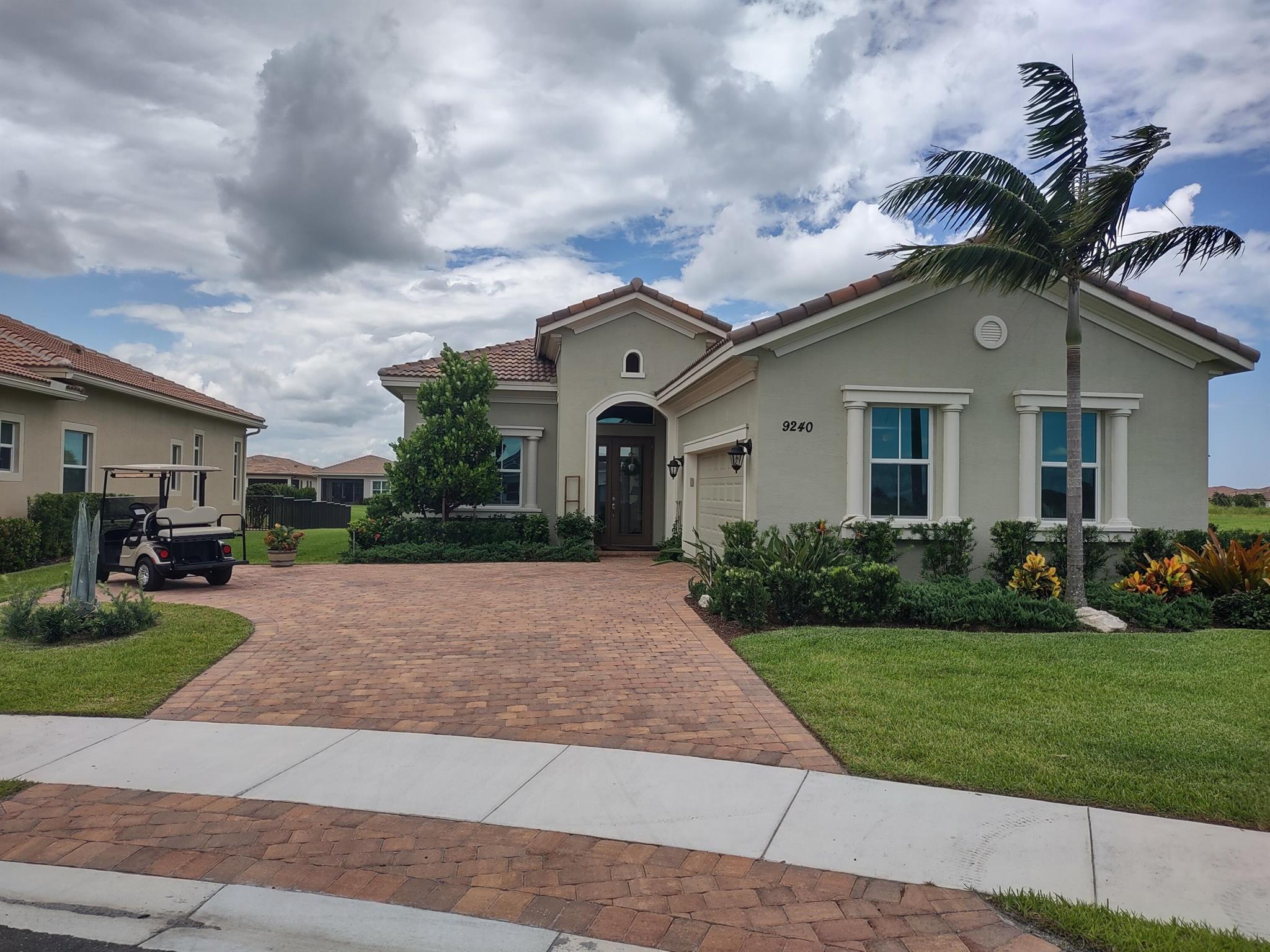 PRICE DECREASE DUE TO POTENTIAL RELOCATION OF THE OWNERS!!! A RARE LISTING IN THE ESTEEMED PGA VERANO WITH MANY WONDERFUL FEATURES LISTED BELOW. Lake Front home within the exclusive resort style subdivision at PGA Verano. Live within a bike ride to Tradition in Port Saint Lucie without all the traffic. This community is unlike any other. Just some of the Verano benefits include: An indoor lap pool, resort-style outdoor pool, Har-Tru tennis courts, South Florida's largest private pickleball center, featuring 27 courts, a fully equipped fitness center with EGYM smart fitness equipment, and more.