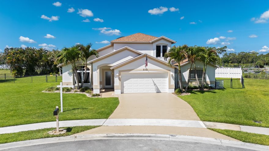 Custom-built 3-bedroom, 2.5-bath + LOFT lakefront POOL home on 14,000+ sq ft lot!! Step outside to your private backyard oasis featuring a solar-heated, freeform saltwater pool w/waterfall, an oversized pool deck, & a covered, screened-in patio overlooking tranquil, long lake views. Hurricane impact windows & doors! Inside the home features an inviting open layout w/a spacious kitchen. Expansive 1st floor primary suite offers a large walk-in closet & a spa-inspired bath w/dual vanities,  jetted soaking tub, & oversized walk-in shower w/dual showerheads & built-in bench. NO HOA & on a cul-de-sac! Minutes to top-rated schools, shopping, dining, parks, & travel. Underground utilities. Major Updates incl: 2017 roof, 2022 dual A/C units, 2022 h2o heater, & 2017 pool remodel.