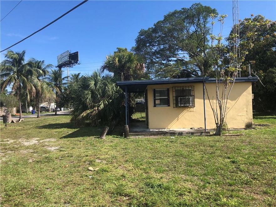A very well located lot with a one suite building on site. This prime location has a lot of opportunities around. The City of Fort Lauderdale, has plans with Sistrunk Corridor for millions of dollars in it's redevelopment plans within the next several years. Investors are welcome! Close to downtown. Opportunity Zone  Located in a relatively busy industrial neighborhood with lots of through traffic. GO SHOW