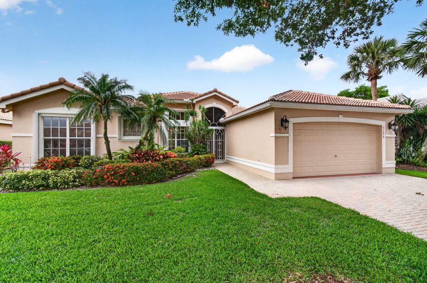 Gorgeous premium lakefront lot on Valencia Lakes' main lake w/ views of clubhouse & signature fountain. Largest 3-BR Madeira model with NEW ROOF includes LR, formal DR, Family Room, spacious kitchen, Guest BR, 3rd BR/Den. Extra-wide lanai w/ new picture-window screening for unimpeded 180-degree view of lakefront!  Valencia Lakes is known for its lush, manicured landscaping, stunning new clubhouse, new pickleball courts for League play, freestanding cafe w/ screened lakefront patio operated by Bagel Twins, full-time lifestyle director, shows and special events, indoor & water fitness classes, dedicated crafts room, bowling & billiard League play, golf, bike & ping-pong clubs, mahjong, canasta, Rummikub, karaoke, theater troupe and more. Monthly HOA $707 !! "We are the Friendliest Valencia!"