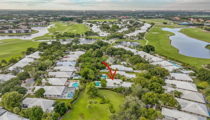 BEAUTIFUL POOL HOME ON SPECTACULAR OVERSIZED CORNER LOT! This updated pool home boasts tons of natural light, crown molding, ceramic porcelain tile floors, built-in (electric) fireplace, new lighting, fixtures and fans throughout! Picturesque backyard with heated saltwater pool, oversized patio/deck and screened-in Florida room gives you immense privacy, completely surrounded by lush tropical landscaping and exterior lighting. Spacious gourmet kitchen offers brown shaker cabinets with added pantry and coffee bar, stainless steel appliances including Bosch French -door refrigerator and dishwasher, granite countertops, backsplash and under cabinet lighting.  Spacious primary suite, with crown molding and extra closet, leads to your luxurious bathroom renovated dual vanities, Quartz counters, mosaic custom tile extended to your separate Jacuzzi tub, and elegant shower with frameless glass. Guests will enjoy 2 separate bedrooms, both with plush carpet and fans, share renovated guest bath with granite countertop. Spacious updated laundry room offers Samsung washer and dryer, decorative mosaic tile and laundry tub. This beautiful home features many extras including surround sound system throughout, A/C replaced in 2023 with UV system, saltwater pool with heater and pump, tropical colorful plants, marble rocks and lush landscaping allow you bask in your private outdoor paradise! Live in one of the Palm Beaches most desirable golf course communities WITHOUT having to pay a mandatory membership fee. Located minutes from Palm Beach, Bear Island is a well-established, 24-hour manned gated community and is privately nestled on the prestigious Bear Lakes Country Club Golf Course.