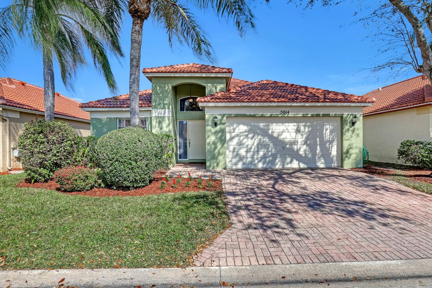 Beautiful 3 bedroom, 2 bathroom home conveniently located in the gated community of Woodbine. This well maintained home offers a serene lake view, providing a tranquil backdrop with open views to enjoy year round. The home boasts a list of nice improvements including a new roof with transferable warranty (2023), Freshly painted exterior (2024), AC (2021), Water Heater (2021), and stainless-steel appliances. In addition, both bathrooms have been recently renovated- master shower finished with Carrara Marble, and luxury vinyl wood flooring was installed throughout the common areas. Hurricane panels included.

The Woodbine community offers a list of amenities which includes access to community pools, tennis courts, playground, and a fitness center. Boat/RV Storage available. Boat/RV Storage requires additional monthly fees, and is subject to availability.