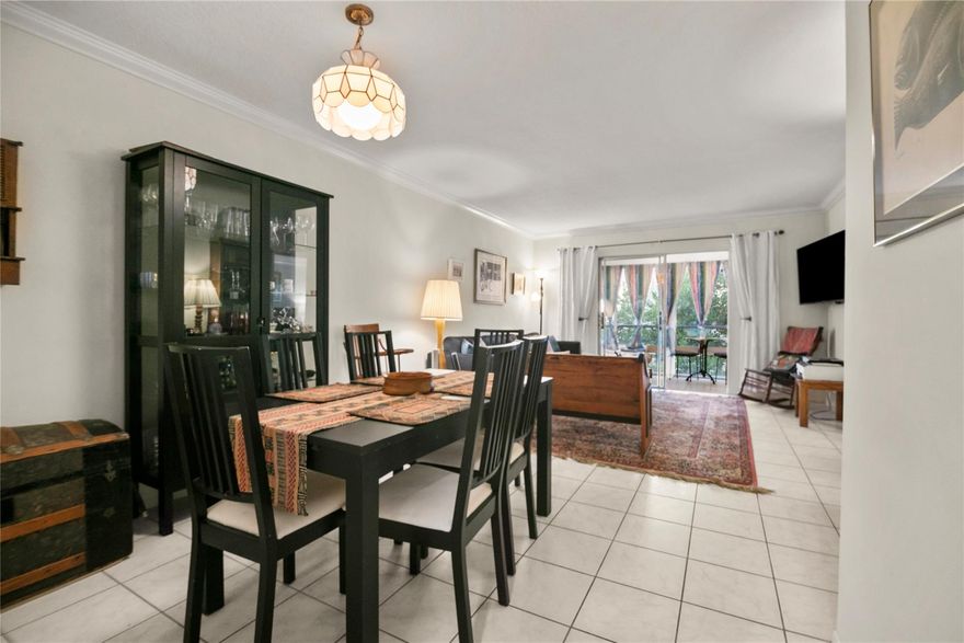 Amazing Location! Beautiful 3rd-floor unit in a boutique building in east Pompano Beach! This condo features a combo washer & dryer in-unit, tile flooring, and a spacious patio perfect for relaxing or entertaining. This 2-bedroom, 2-bath condo includes walk-in closets and a large living & dining room for added comfort and space. Kitchen overlooks living room. Condo is centrally located across the street from the golf course and bike paths and just minutes from the beach. Only half a mile from Pompano Community Park, which offers pickleball, tennis, an aquatic center, playground, walking & jogging paths, the Pompano Beach Amphitheater, baseball and soccer fields, and a dog park. Surrounded by shopping and restaurants, with low maintenance fees— an opportunity you don’t want to miss!