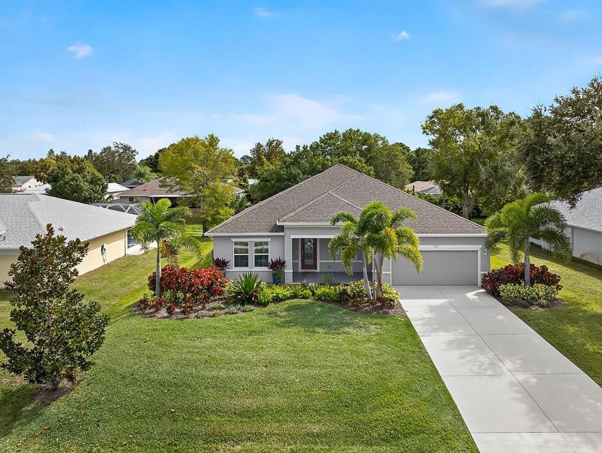 Maronda Wilmington 2019 Model--the one you've been waiting for! Don't miss this meticulously maintained CBS home in prime Tulip Dr Sebastian location. Too many upgrades to list! Features include new tile in front patio and 10x26 expanded screened tiled back patio, newer paver walkway surrounding the entire home for easy maintenance, and a oversized 2-car garage with 11x10 workshop area, utility sink, vinyl tile floor in garage, and a newer motorized screened garage door--all remote operated! This 3-bed, 2-bath home boasts an oversized 12x18 flex/office with double French doors, Closets by Design custom closets in all bedrooms, 9'4'' ceilings, crown molding, tray ceiling details,