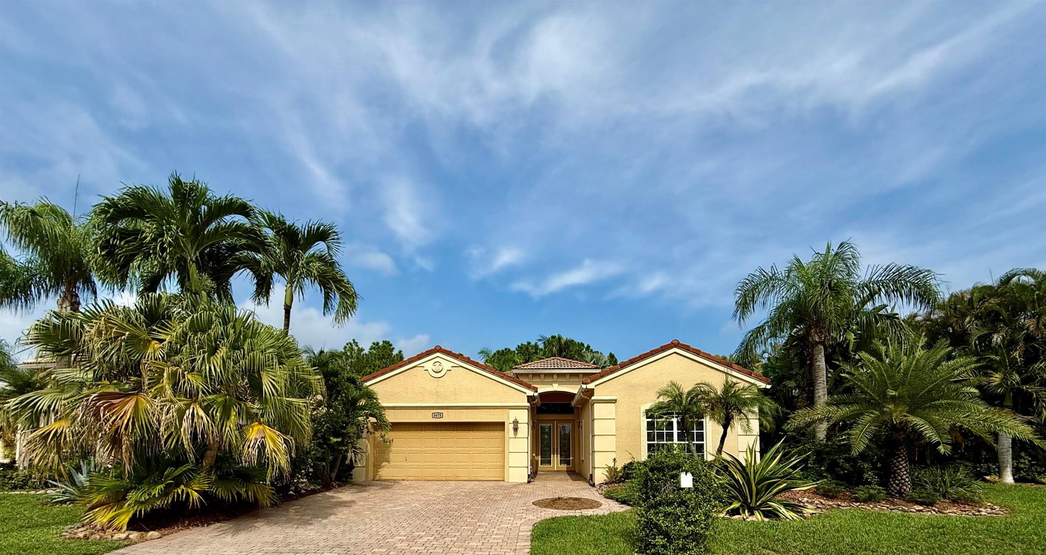 Former Model Pool Home with Preserve Views!Experience luxury living in this exquisite residence on an oversized lot. A grand double-door entry opens to elegant porcelain tile floors, crown molding, and a gourmet kitchen with granite counters, marble backsplash, an oversized island, and stainless steel appliances. The open plan flows seamlessly through formal and casual spaces, all showcasing serene backyard views. The lavish primary suite offers tray ceilings, walk-in closets, and a spa-inspired bath with Jacuzzi tub and separate shower. Step outside to your private tropical retreat with a sparkling freeform pool, lush landscaping, and accent lighting. Community amenities include 24/7 gated security, lawn care, clubhouse, fitness center, Olympic pool, spa, tennis, and much more.