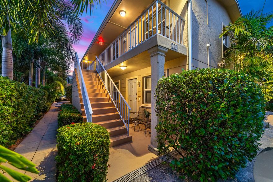 This phenomenal six-unit condominium building with EIGHT bedrooms and EIGHT baths total, in coveted Grandview Heights neighborhood is conveniently located right behind the Convention Center across Okeechobee Blvd. from City Place, The Kravis Center, and in a walking distance from Howard Park. The property features a 2016 roof, full-impact windows, and new/newer HVACs & appliances. Four of the condos feature great 1-bedroom layouts while the other two are spacious 2-bedroom units. Sold fully finished featuring beautiful granite countertops and stunning marble flooring. Currently serving as annual rentals with the ability to be used as vacation rentals. All the units come fully furnished and equipped with electronic locks that can be easily changed for each. The building comes with 10 parki