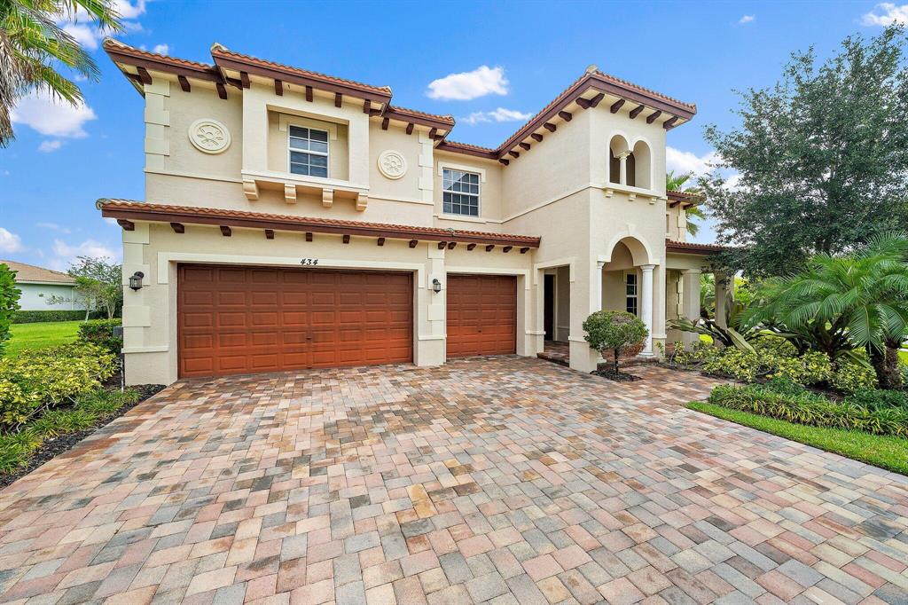 Rare opportunity in Rialto to find a home available with over 4300 sq ft of living space. This home offers 5 bedrooms and 5 baths on an oversized lot. Kitchen finishes include espresso cabinets, granite countertops and stainless steel appliances. Porcelain wood tile look flooring on first floor kitchen and living areas while lush carpet graces the winding staircase and bedrooms. Impact glass throughout. Owner offer home warranty plan for the convenience of the tenants. Rialto offers a fantastic, clubhouse, pool, fitness center and tot lots as well as being zoned in Jupiter's A Rated school system.