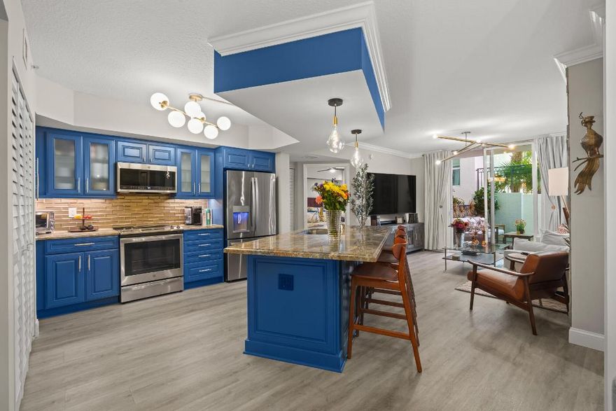 Fabulous Seasonal or Summer rental available in the Prado in the heart of downtown West Palm Beach, with secure reserved garage parking! 2 blocks from the intracoastal, this unit comes fully furnished with new West Elm furniture and everything you would need for comfortable living, turnkey! Unit is freshly renovated with a stunning fully stocked kitchen, new appliances including a full-size washer/dryer, lots of light, custom walk-in closets, and luxurious bathrooms. Gorgeous wood floors in the living space and brand-new carpet in the bedrooms. Unit is on the highly desired 5th floor where residents can walk right out to the pool deck from the private, tucked away, large furnished patio area directly off the main living space. Drive-free distance from Rosemary Square and Clematis Street, and just over the bridge from Palm Beach Island and Worth Avenue, this location is unbeatable. Walkability to bars, restaurants and luxury shopping abound! Just 5 minutes to Palm Beach International Airport and 3 blocks to Brightline! Resident only amenities include beautiful large, heated pool perfect for laps and sunning, jacuzzi, steam room, fully equipped fitness center, and community room. 24-hour concierge and security included. Don't miss this terrific opportunity for resort living in the heart of downtown WPB. All inquiries welcome!