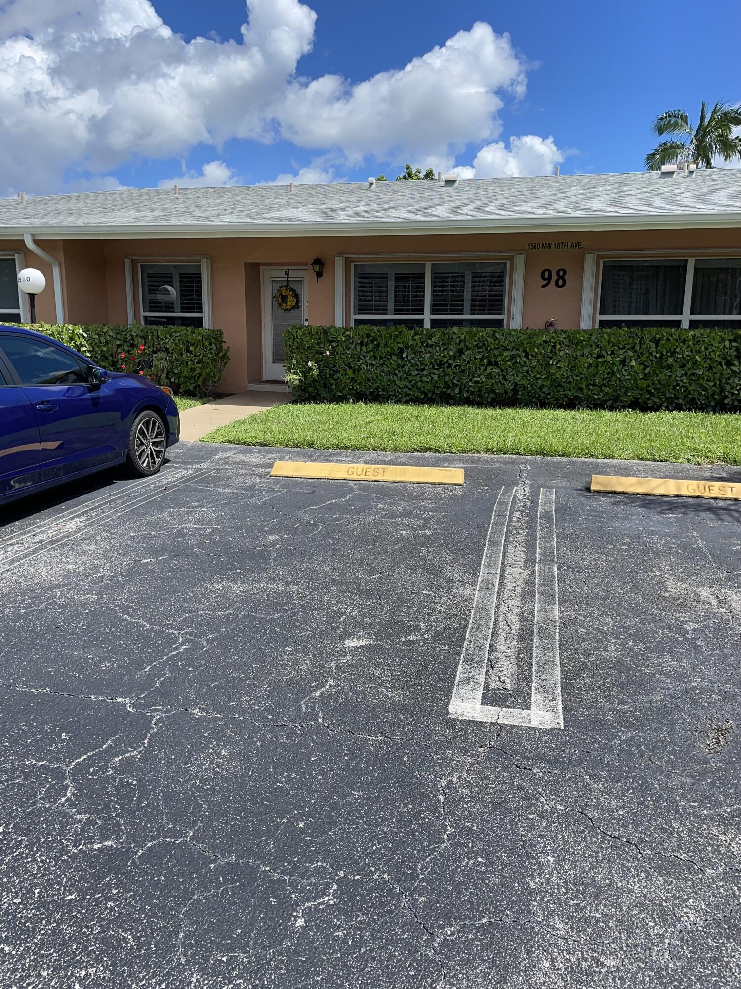 Updated 2 bedroom, 2 bath condo in the desirable community of the Pines of Delray. Minutes from exciting downtown Delray, and the beach. Updated kitchen and baths. Roof was replaced in 2023. Complete hurricane shutters. Wonderful screened outdoor lanai. Convenient parking. A must see. All measurements are approximate, and all information must be verified by buyer or buyers agent.
