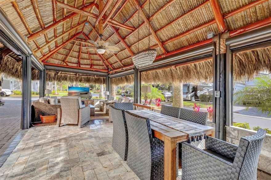 Bring your "CLASS A" motor coach and enjoy this fabulous lifestyle in Sunny South Florida! Aztec RV Resort is an exquisite "ALL AGE", "MAN GATED", "RV COMMUNITY", conveniently located close to the "FT-LAUDERDALE AIRPORT", the "BEACHES", dining, shopping, and entertainment. Sitting on a 4,381-sf lot, this parcel features a "TIKI"", an "OUTDOOR KITCHEN", a "DINING AREA", and a "FAMILY ROOM". Enjoy the added convenience of a "CASITA" that includes a "BATHROOM WITH SHOWER", a "MURPHY BED", with kitchen counter space. Activities are endless during season, with "PICKLEBALL TOURNAMENTS", 'HAPPY HOURS", 'TENNIS COURTS" "CARD GAMES", "2 POOLS", and so much more. Furnishings are also included. Come enjoy this fabulous lifestyle now!