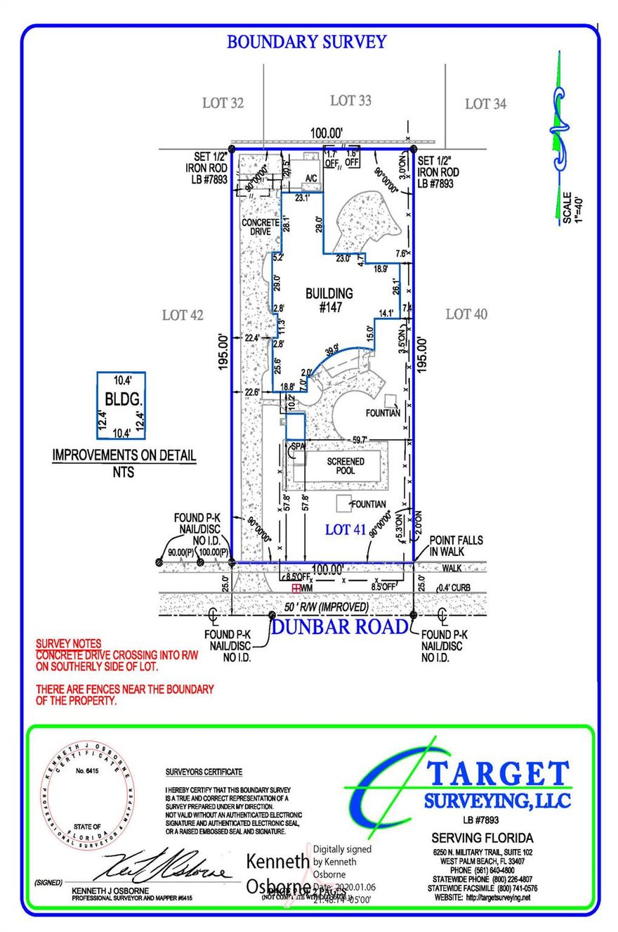 Fantastic opportunity to build your Palm Beach dream home on this 100' x 195' +/- In-Town lot. Ideally located on the Ocean Block of Dunbar Road, just a few homes from the beach. Property is in close proximity to shopping, restaurants, and the Lake Trail.