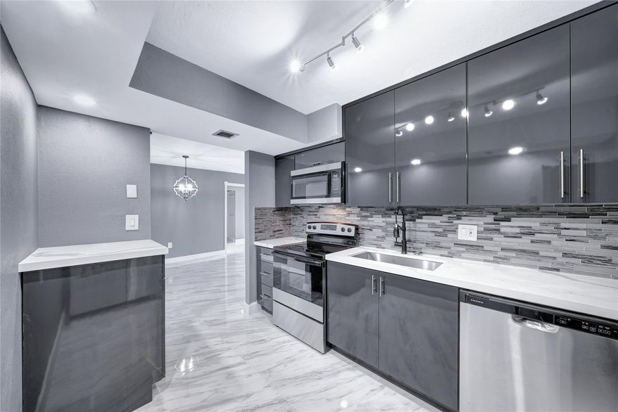 Completely renovated 2 bedroom-2-bathroom condo with not a single detailed overlooked. Brand new kitchen with new stainless-steel appliances and brand-new bathrooms with beautiful modern upgrades. This is a 55+ community gives the feel of living in a resort-style community and includes amazing amenities such as club house, Mutiple swimming pools, exercise rooms, tennis courts, a walking/jogging path that is surrounded by almost 40 acres of golf course and golf club.