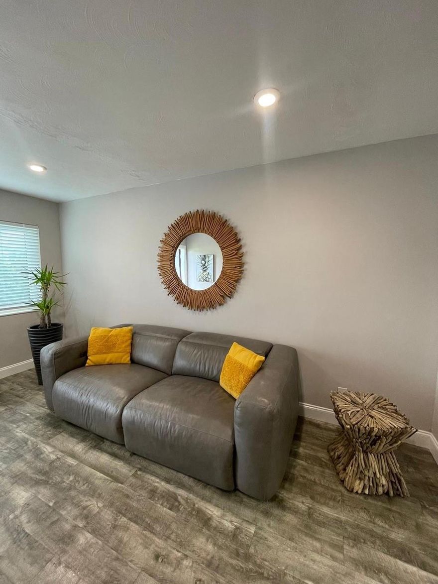 Welcome to this modern and fully furnished 2-bedroom, 1-bath duplex, just minutes from Downtown Fort Lauderdale and with easy access to U.S. 1. This beautifully maintained unit features a contemporary design, impact windows and doors, and comes fully furnished with a king-size bed in one bedroom and a queen-size bed in the second bedroom, making it move-in ready. The property offers off-street parking, shared laundry on site, and landscaping is included for added convenience. Ideally situated near shopping, dining, major roadways, and city attractions, this duplex is perfect for professionals or anyone seeking a comfortable and well-located home in Fort Lauderdale.