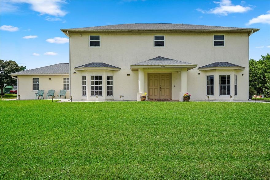 ONE OF A KIND! WHITE GLOVE MAINTENANCE! Beautiful 2 STORY 4BR,3BA, ½ BTH CUSTOM BUILT HOME on 13,369 SF CORNER LOT! ROOF 2024! NO HOA!
1st. level 1,481SF: MASTER BR, ½BTH, HUGE SCREEN PATIO. Kitchen cabinets, island w/storage, wood floors & stairs are all SOLID WOOD. FRENCH DOORS, HURRIANCE PROTECTION w/panels & hurricane garage door.
2nd level 1482 SF: SEPARATE AC, HURRICANE IMPACT windows & doors. SITTING AREA, SPLIT-LEVEL floor plan. HUGE PRIMARY SUITE;FRENCH DOORS,HIS & HER WALK-IN CLOSETS, HUGE bath, separate shower & tub, with closet. LARGE 2 BR w/ JACK & JILL BTH & closet. 2 ENTRIES ONTO OPEN PATIO - perfect morning coffee or a relaxed evening.
PERMITTED UTILITY SHED 12X20. TANKLESS WATER HEATER. WIRED FOR GENERATOR & CAMERAS. ROOM FOR POOL, RV/BOAT & LOTS MORE. DON' MISS IT!