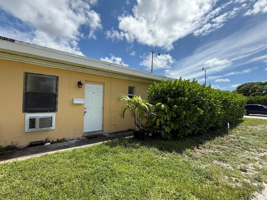 Great location for this studio apartment. Quiet community with nice courtyard and one assigned parking space. Water and electric is included in the rent! Just a few minutes from downtown West Palm Beach. Close to 95 and mass transit. Make an appointment to view this property today. Income must be $3000 per month. Need to see one month of pay stubs and photo ID to arrange an appointment. No dogs allowed.One month of paystubs and photo ID required to arrange an appointment.