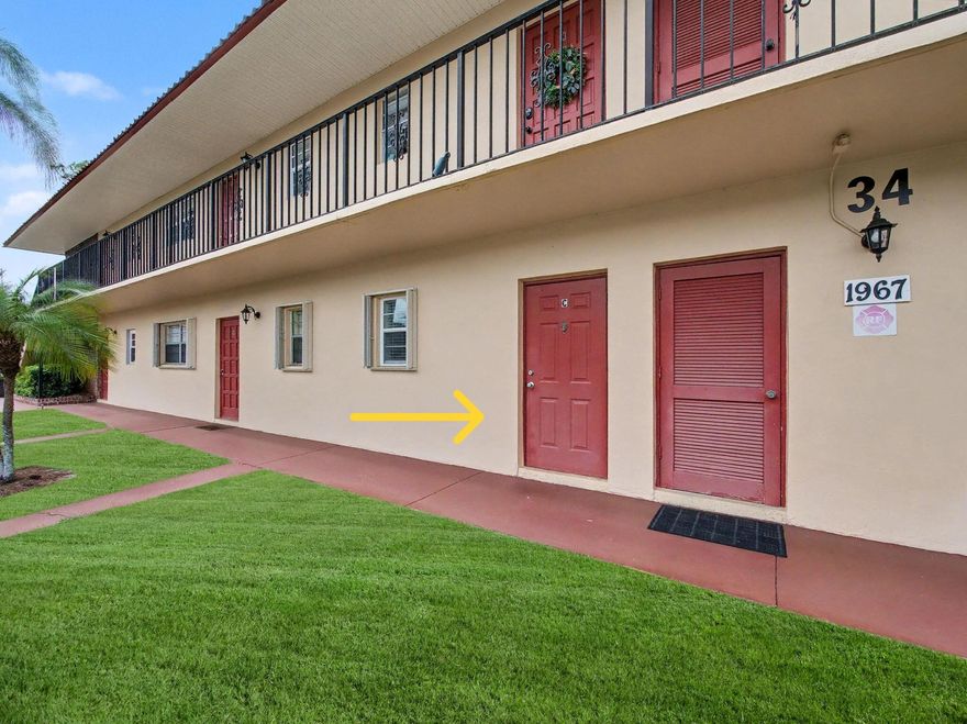 Zen time! Tastefully appointed 1st Floor 55+ FURNISHED and TURNKEY 1BR/1BTH Condo now available in Monterey Yacht & CC, ready for you to move right in! Gorgeous golf course views, this unit is close to the community pool and activities! All new furniture, new dishes/glasses/silverware etc, included, freshly painted, tile throughout, new ceiling fans, upgraded electric, newly installed recessed lighting, new decor dimmers, all new plumbing, with new vanity and commode in bath, AC 2023. Accordion Shutters on large lanai w/2 storage units for easy hurricane prep! Conveniently located next to laundry room! Maint. fee includes 9-hole golf, cable & internet, hot water, sewer & trash! Amenities incl. fitness center, library, 2 clubhouses, BBQ, Pool, Bocce, Billard's, fishing pier & more!