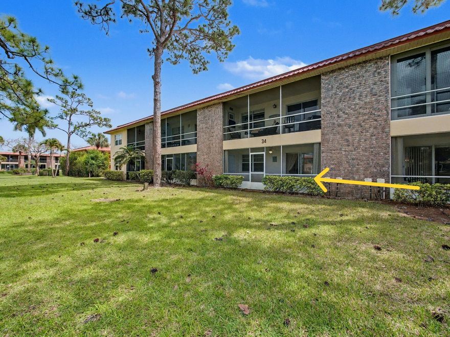 Zen time! Tastefully appointed 1st Floor 55+ FURNISHED and TURNKEY 1BR/1BTH Condo now available in Monterey Yacht & CC, ready for you to move right in! Gorgeous golf course views, this unit is close to the community pool and activities! All new furniture, new dishes/glasses/silverware etc, included, freshly painted, tile throughout, new ceiling fans, upgraded electric, newly installed recessed lighting, new decor dimmers, all new plumbing, with new vanity and commode in bath, AC 2023. Accordion Shutters on large lanai w/2 storage units for easy hurricane prep! Conveniently located next to laundry room! Maintenance fee includes unlimited golf, cable & internet, hot water, sewer & trash! Amenities incl. fitness center, library, 2 clubhouses, BBQ, Pool, Bocce, Billard's, fishing pier & more!