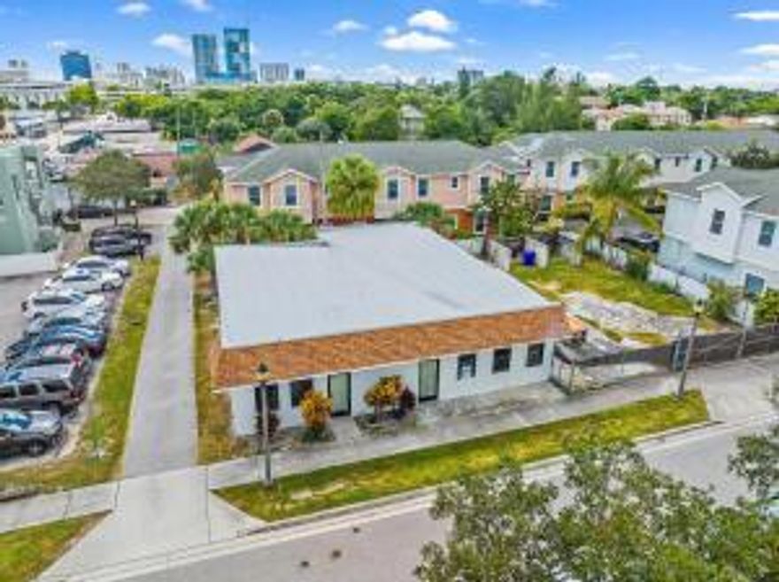 Must see to appreciate! VERY unique opportunity to purchase a 3742sq ft under CBS office/warehouse w/ additional 6000 sq ft fenced in side lot in the booming Dixie/NORA corridor. Roof 2022 w/ updated electric panel, new drywall + paint. This could be a great datacenter, fulfillment center, storage, co-working space w/ private ofcs + more. Property currently occupied by 1 business but could be 2 on day 1. Two bathrooms (1 per side), 2 new secure steel door entrances + 2 HVACS (one per side). Rent the 6000 sq ft side lot for parking, boats, RV.trailers for easy income or build a 2nd bldg. Prime location just north of downtown WPB,, across from Olara + Good Samaritan Hospital. Near Safe Harbor. See letter in pix from ZONING confirming General commercial zoning in a proactive CRA district. You're minutes to I-95 and Palm Beach and all the new redevelopment projects coming to Northwood including Olara, Ritz Carlton, Padel Club and The Spruce.

Soil testing and survey available as well.