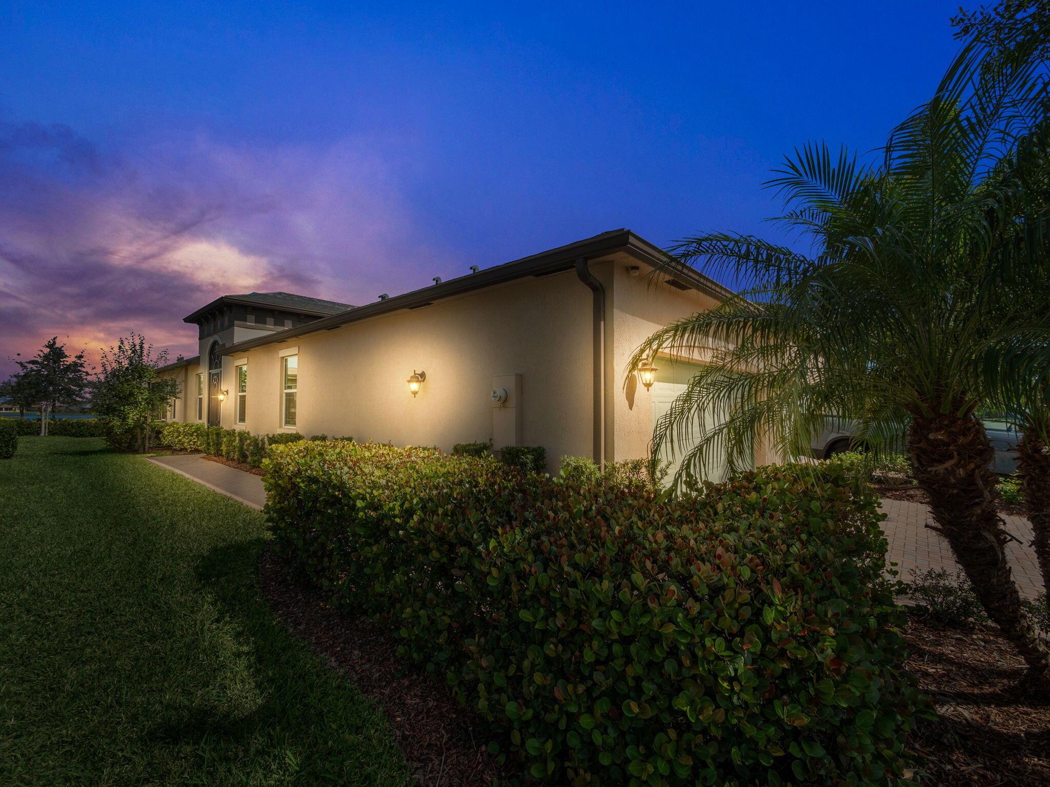 Welcome to this charming 2-bedroom + den, 2-bathroom ''Buttonwood'' villa in the highly desirable LakePark at Tradition. This beautifully maintained home boasts tile flooring throughout, offering a seamless and low-maintenance living experience. The spacious kitchen features sleek stainless appliances, complemented by stunning granite countertops, making it a perfect space for both cooking and entertaining. Enjoy peace of mind with impact windows throughout, providing enhanced security, energy efficiency, and soundproofing. The open-concept layout offers a comfortable flow between the living, dining, and kitchen areas, creating an inviting atmosphere for family gatherings or relaxing evenings. The versatile den is perfect for a home office, cozy reading nook, or additional living space.