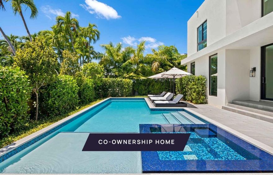 New co-ownership opportunity by Pacaso: Own one-eighth of Casa Estrada, a professionally managed, turnkey home. Cool and contemporary, this home sits on a beautifully landscaped corner lot offers elegance and privacy. The backyard features an inviting pool and spa, plus a covered outdoor kitchen and lounge. The open plan main floor includes a wall of built-in cabinetry, a sleek dining space and a gourmet kitchen with a six-burner Viking cooktop, Sub-Zero double refrigerator and double freezer, a wine fridge and a glass-enclosed 80-bottle wine rack. Upstairs is the spacious primary bedroom with a window wall, a giant closet and access to an upper patio overlooking the pool. The en suite bathroom has a tiled shower and dual-sink vanity. Fully furnished and professionally decorated.