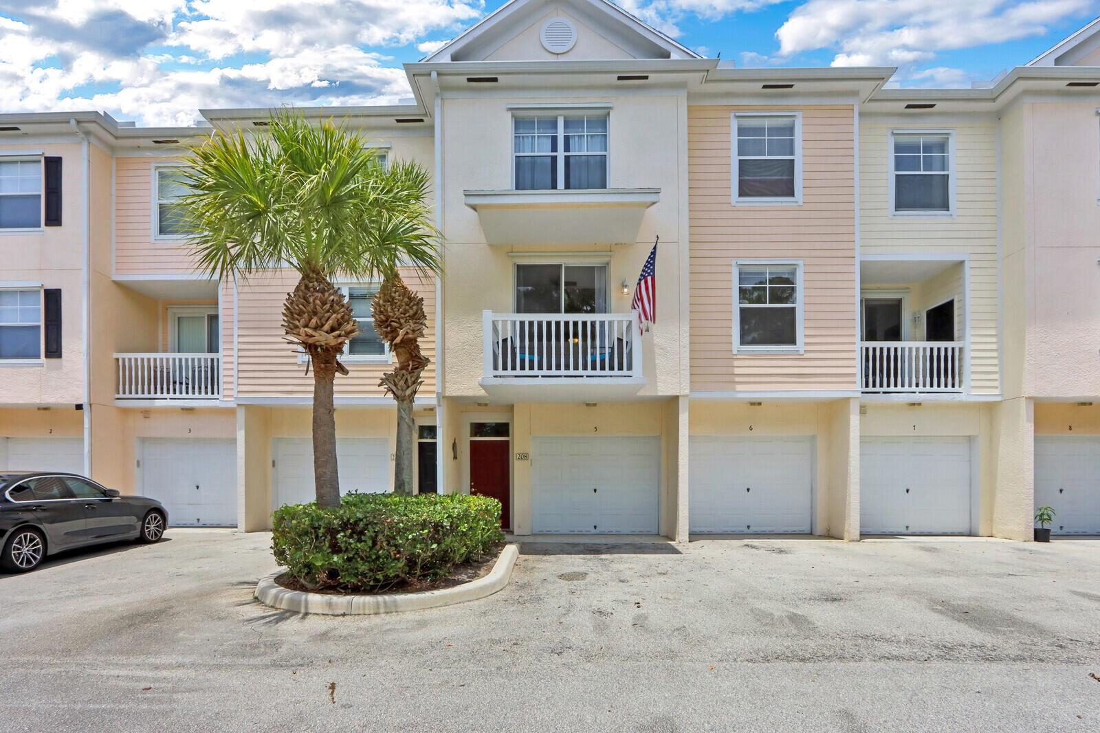 Immaculate, bright condo available for off season rental in Abacoa. 3 story condo with 3 bedrooms & 2.5 baths. First floor entrance and two car garage, 2nd floor is the main living area plus 1 bedroom, 3rd floor has dual masters and laundry. Updated with new flooring, comfortable furniture and flat screen TV in the great room. King size bed and TV in the master bedroom, queen in the 2nd master and twin trundle in the 2nd floor bedroom/office. Fully furnished, turn key, just bring your suitcase! Rent includes cable, wifi internet, water, sewer and $100/month electrical allowance. No pets per Association. Located in Somerset in Abacoa, the community offers resort style pool, picnic area, putting green, fitness center, library, meeting room. Close to town center, restaurants, shops, stadium.