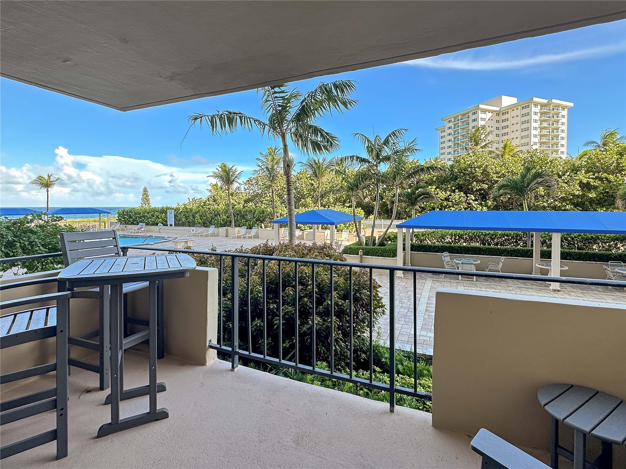 WANT TO LIVE ON THE BEACH AND WAKE UP TO OCEAN VIEWS/SOUNDS EVERY DAY?!
This stunning 2bed/2bath condo is a turnkey dream come true with everything you need, including a washer/dryer in the unit. This unit comes fully furnished with high-quality furniture. Located directly on the sand, this is the nicest condo in the building with an oversized balcony overlooking the pool and ocean, along with private deeded beach access just steps away from the door.
Step inside and fall in love with the spacious split floor plan, thoughtfully designed with high-end finishes and modern touches throughout, including top-of-the-line appliances.
Steps from the pool, gym, and beachside BBQ - live like you're on vacation every day. This won’t last!