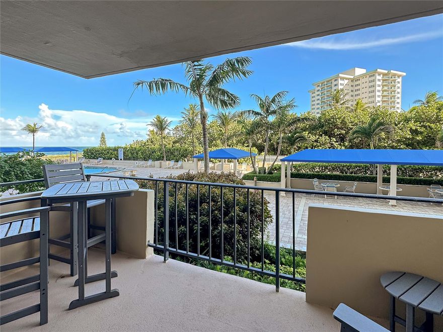 WANT TO LIVE ON THE BEACH AND WAKE UP TO OCEAN VIEWS/SOUNDS EVERY DAY?!
This stunning 2bed/2bath condo is a turnkey dream come true with everything you need, including a washer/dryer in the unit. This unit comes fully furnished with high-quality furniture. Located directly on the sand, this is the nicest condo in the building with an oversized balcony overlooking the pool and ocean, along with private deeded beach access just steps away from the door.
Step inside and fall in love with the spacious split floor plan, thoughtfully designed with high-end finishes and modern touches throughout, including top-of-the-line appliances.
Steps from the pool, gym, and beachside BBQ - live like you're on vacation every day. This won’t last!