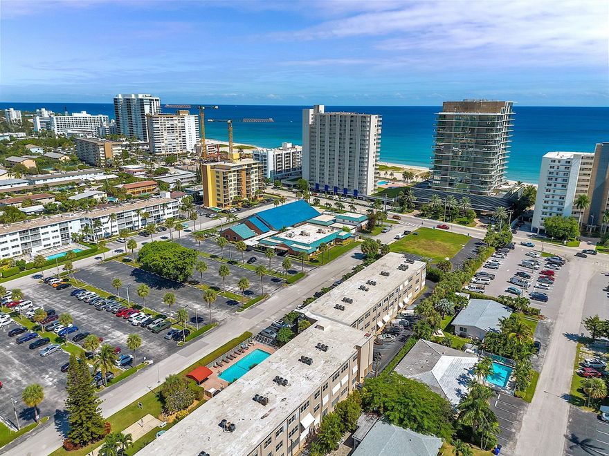 FANTASTIC CORNER UNIT, BRIGHT & SPACIOUS 2 BEDS, 1,100SQF & JUST ACROSS FROM THE ATLANTIC OCEAN. BOUTIQUE BUILDING "OCEANSIDE" IN POMPANO BEACH. SECURE 2ND FLOOR UNIT & PORCH FACING NORTH. MOVE-IN READY CONDITIONS, PERFECT TURNKEY. HURRICAINE WINDOWS. CENTRAL A/C SINCE 2022, 10 YEARS WARRANTY. FULL TILE FLOORING. OPEN KITCHEN W/WOOD CABINETS & GRANITE COUNTERS. UPDATED BATHROOMS. COMMON LAUNDRY ON EVERY FLOOR, 1 STORAGE. HEATED POOL & BBQ AREA. PRIVATE BEACH ACCESS. GREAT FOR RESIDENCE OR VACATION RETREAT. LUXURY HIGHRISES, RITZ CARTON & WALDORF ASTORIA ARE ENHANCING THIS HOT & FUN AREA. WALK TO PIER, DINING BY THE SAND, SHOPPING, BOATING, GOLFING, FISHING, BIKING & MUCH MORE. NO LEASING. ALL AGES. CASH ONLY. NO LAND LEASE, SHARE WAS PAID OFF BUT IT'S OPTIONAL. CALL FOR MORE INFO. TODAY!