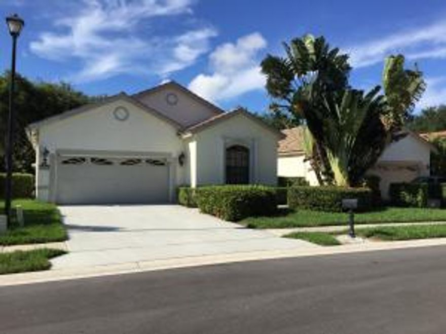 Beautiful Ranch Home 3/2 with 2cargarageOpen floor plan, High Ceilings, Split Bedroom Layout. Features Real Wood Floors in living areas and Master bedroom.3rd bedroom set up as den, Granite and Stainless Steel in Kitchen. Back Patio with lots of privacy for entertaining. Amazing Location minutes to shopping and beaches. community offers Tennis,Pool,& Gym. A Working Capitol Contribution equal to two months maintenance due at closing.