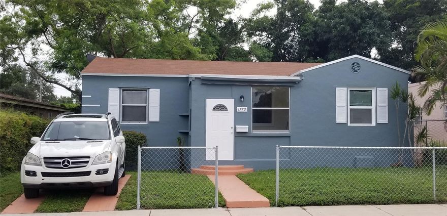 Substantially remodeled 3 bedroom 2 bath home very close to Wynwood.  This split bedroom floorplan home is ready for the right family to move in.  The roof is fairly new, it was replaced after the last hurricane.  Owner spare no expense in updating the electrical system which will lower your insurance premium substantially.  Brand new appliances will be installed prior to closing.  Home has a bonus room and a laundry room for your convenience.  As per Florida Department of Economic Development, property is located in an Opportunity Zone which makes this a perfect investment property.