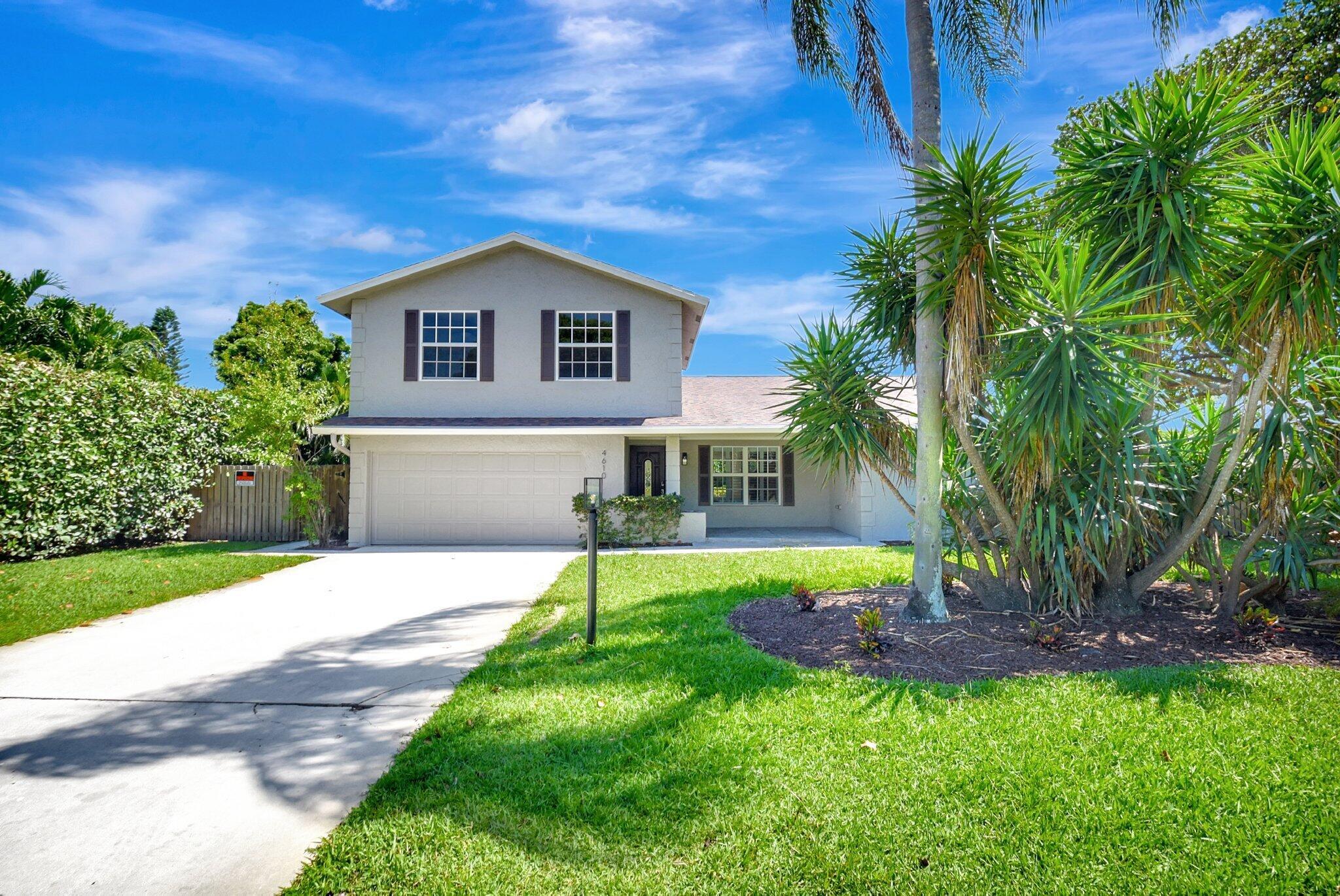 New Lifestyle ! NO HOA! Stunning refurbished home in the highly sought-after Golf Club Estates, this cozy home is spacious and inviting that offers the perfect blend of luxury, convenience, and tranquility. Freshly painted with new appliances in kitchen, designed to maximize both indoor & outdoor living,this home is ideal for those who appreciate a peaceful environment while being close to the vibrant energy of Delray Beach's Atlantic Avenue, white-sand beaches, and world-class amenities. This home is situated in a quiet, neighborhood, with a large pool/ waterfall, Main bedroom 1st floor. A generously sized primary bedroom featuring a cabana bath with direct outdoor access, jet bathtub and shower. Unique opportunity! Elementary school within walking distance.Store. Store RV or Boa