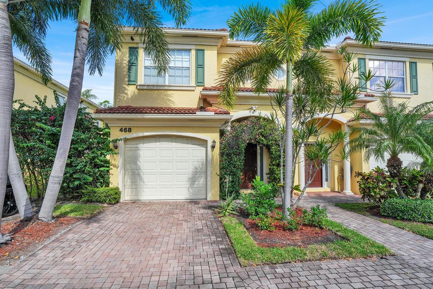 Welcome to this beautifully appointed Mediterranean-style townhouse located in the gated Marbella Villas community in North Palm Beach. Available for annual lease, this fully furnished residence offers a total of 2,151 square feet with 3 bedrooms and 2.5 bathrooms, all maintained in pristine condition. The home features a thoughtfully designed layout with elegant finishes and is truly move-in ready. Step outside to a lovely private backyard, perfect for relaxing or entertaining. Additional features include a one-car garage plus driveway parking and access to the community pool. Conveniently located just minutes from I-95, PGA Mall, shopping, restaurants, and top-rated schools, this home offers both comfort and an exceptional North Palm Beach lifestyle.
