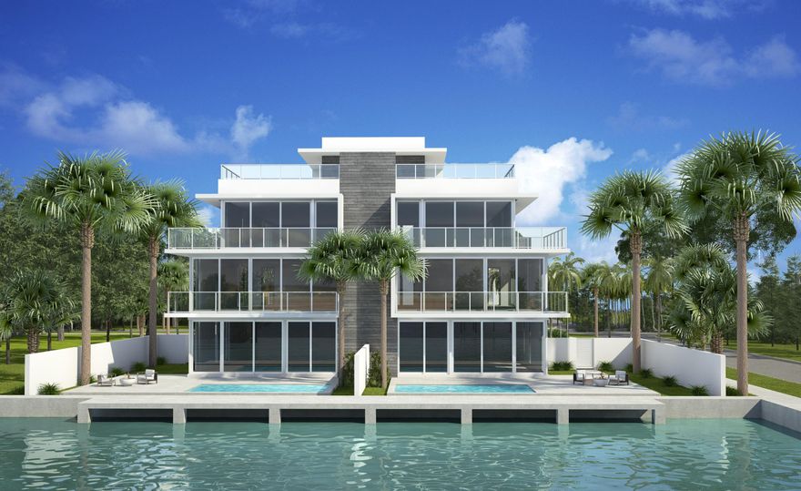 New-Modern beach area townhomes by Seaside Builders and Richard JOnes Architecture. Designed in a ultra-modern style these private towhomes boast dramatic architectural flair within walking distance to the beach and Atlantic Ave. The information herein is deemed reliable and subject to errors, omissions or changes without notice.  The information has been derived from architectural plans or county records. Buyer should verify all measurements. Buyer must pay Development fee of 1.5% of purchase price at closing.Taxes to be determined by county assessor.  Unknown at this time due to new replatting of the site.