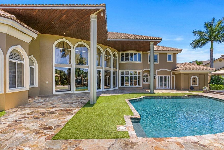 A true custom estate designed by renowned architect Randall Stofft,  situated on over half of an acre with enchanting golf course views. Boasting 6 bedrooms (all with en-suite bath/closest), 7.5 bathrooms, office,  theatre, 4 car garage, brand new roof, full house generator, over 8,200sf under air & more.

Enjoy the country club lifestyle, while not compromising acreage, square footage or privacy.