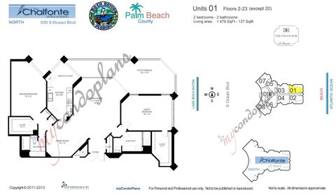 Tiny photo for 500 S Ocean Boulevard #801, Boca Raton, FL 33432 (MLS # R11147575)